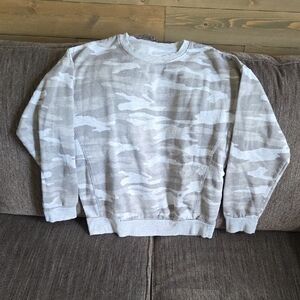 Reflex Light Gray Camouflage Crewneck Sweater